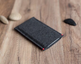 OnePlus Case Cover Hülle - anthrazit filz mit Farbakzent