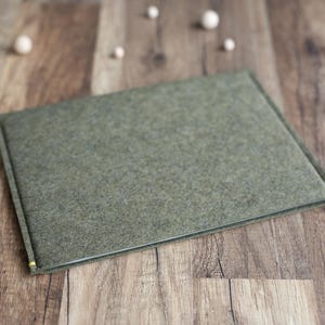Étui pour tablette Supernote avec passant élastique pour stylo (en option), en feutre vert olive
