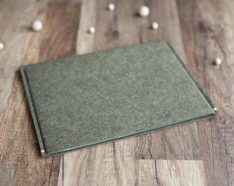Etui na tablet Supernote z opcjonalną elastyczną szlufką na długopis, filc w kolorze oliwkowo-zielonym