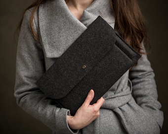 Felt iPad Pro Sleeve: MacBook Case Cover with Closure