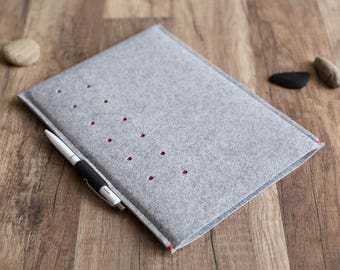 Samsung Galaxy Tab Felt Sleeve with Optional Elastic Pen Holder