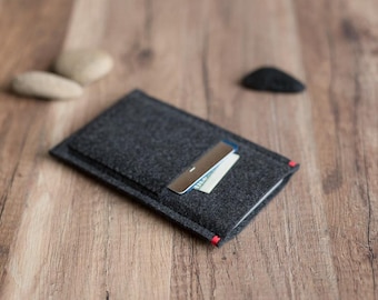 iPod Cover/Case/Sleeve, Soft Anthracite Felt, Custom Accent Colour