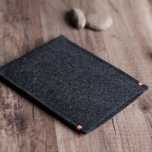 Kobo Mini, Kobo Glo, Touch, Libra cover case, anthracite felt with a colour accent