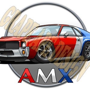 AMC AMX or Javelin print   Make it look like your car