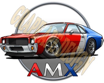 AMC AMX or Javelin print   Make it look like your car