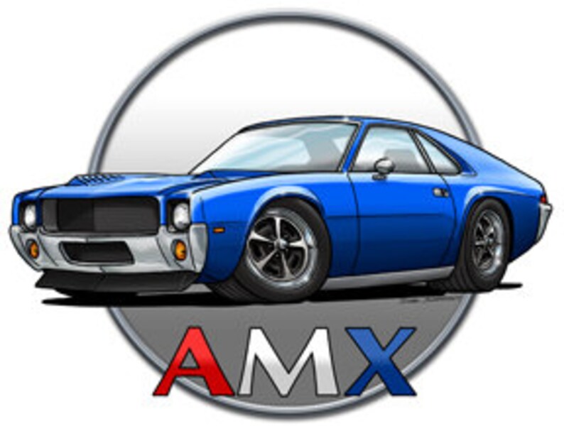 AMC AMX or Javelin Print Make It Look Like Your Car Etsy
