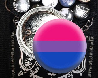 Bisexual Pin | Bisexual Flag Pin | Gay Flag Button | Gay Pride Button