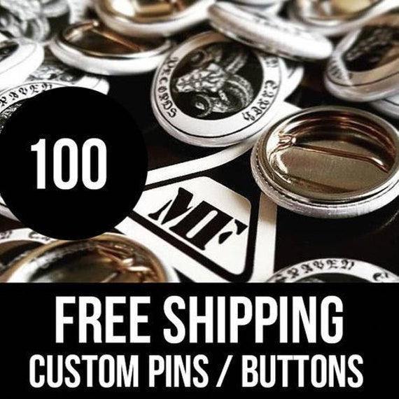 100 Custom Buttons, 100 Custom Pins