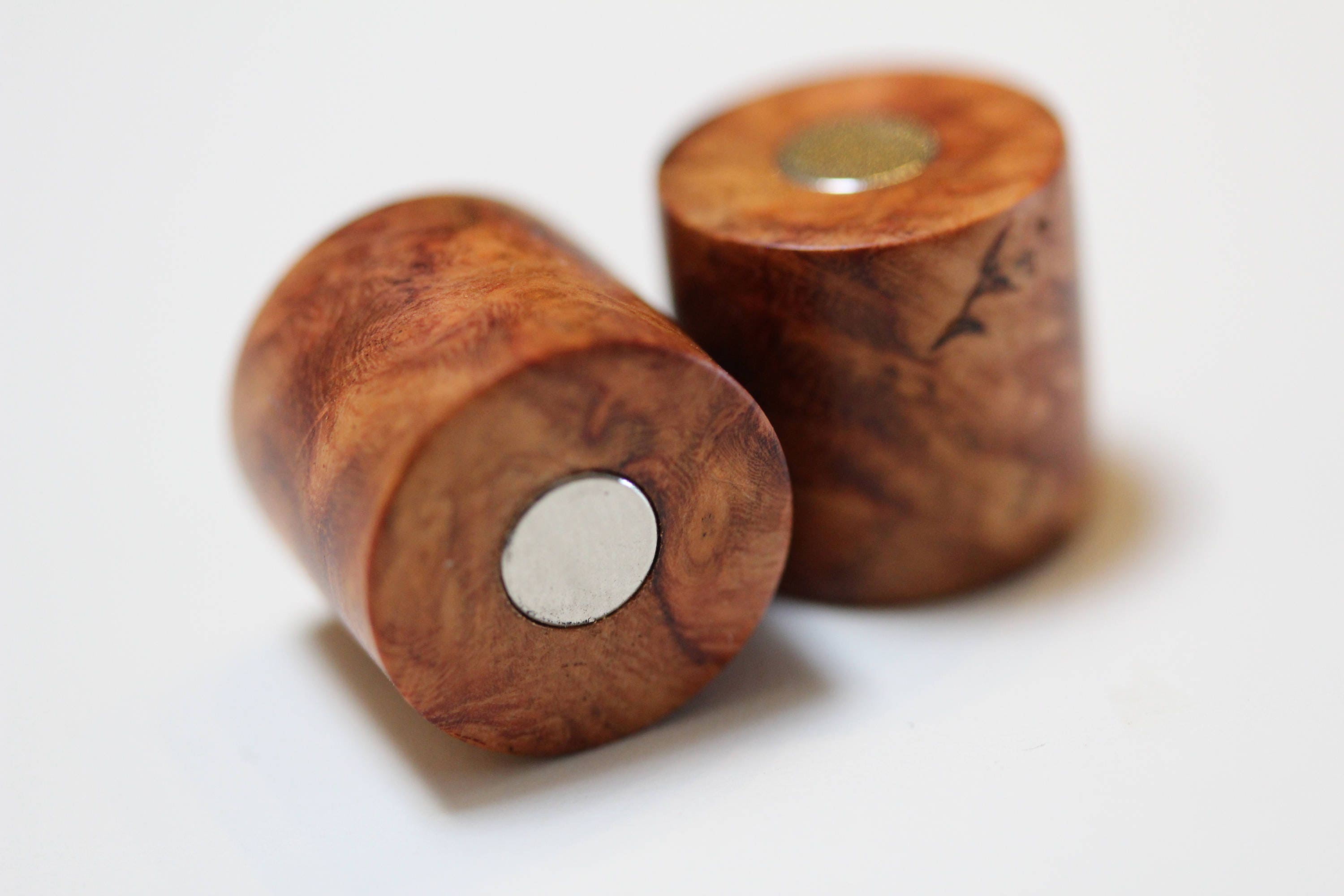 End Caps Amboyna Burl wood Hand Carved Etsy