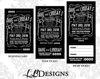 stag and doe ticket etsy stag ticket ideas