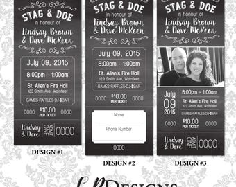 stag and doe ticket etsy stag ticket ideas