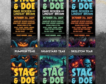 Stag and Doe Tickets - Neon Halloween