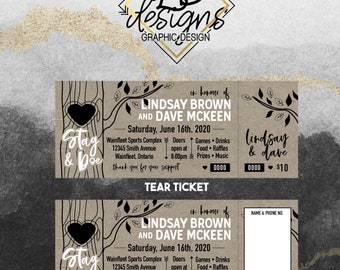 Stag & Doe Tickets - The Tree of Love Design