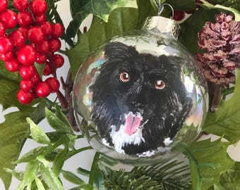 Hand Painted Pet Portrait Ornament