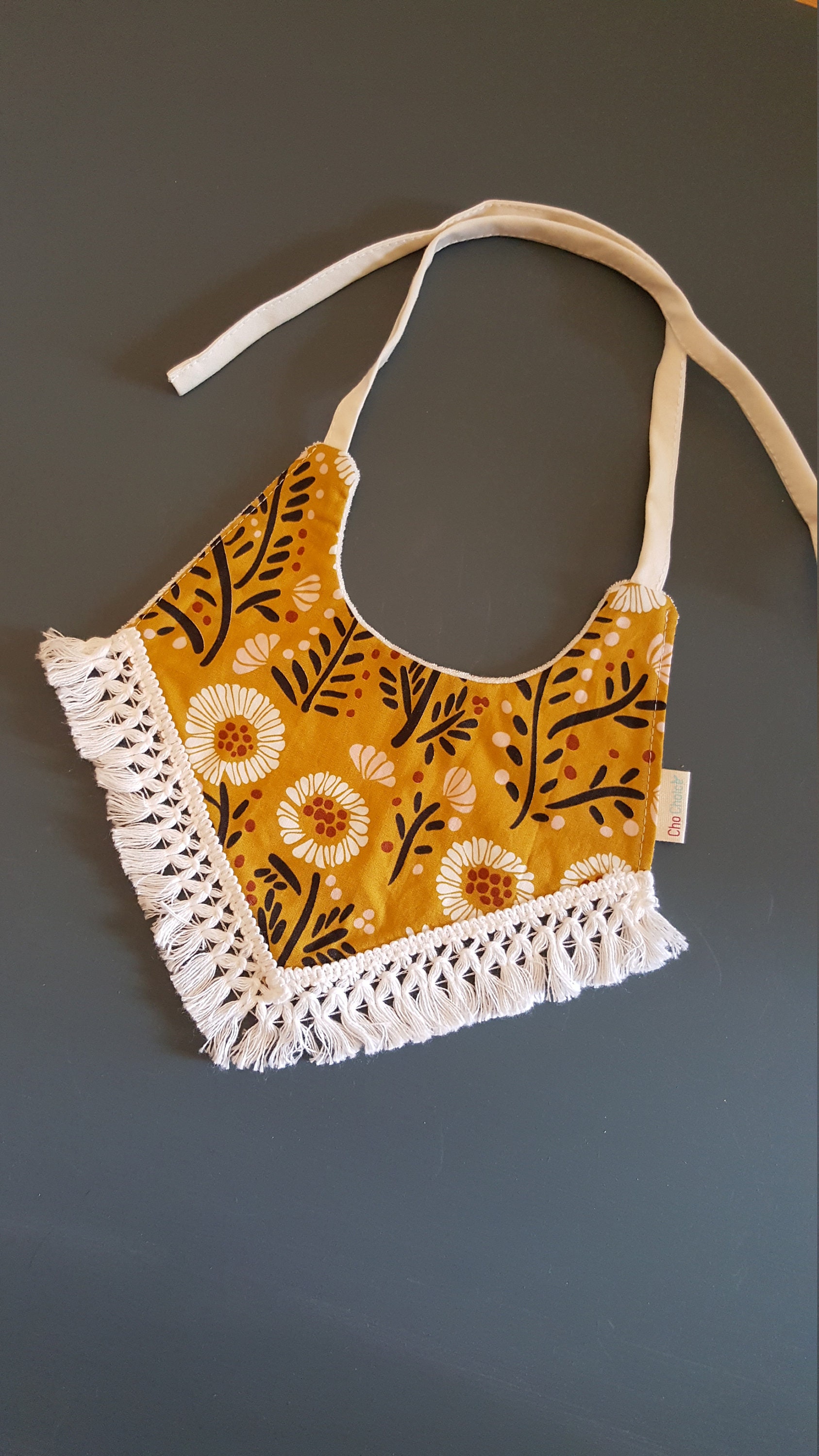 Organic Stylish Fashion Fringe Bib, Baby Bib, Kids Bib, Drool Bibs