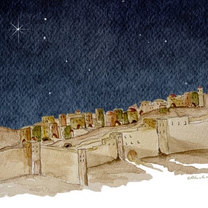 The Birthplace of Jesus: Bethlehem's Heritage in Watercolor - Time period - 1800's.
