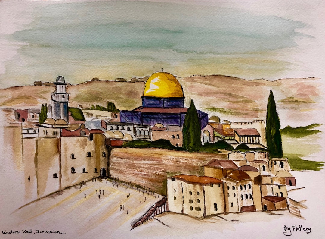 Western Wall and Dome of the Rock Print - Etsy