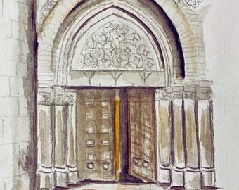 Jerusalem - The Ancient Front Doors of the Church of the Holy Sepulcher