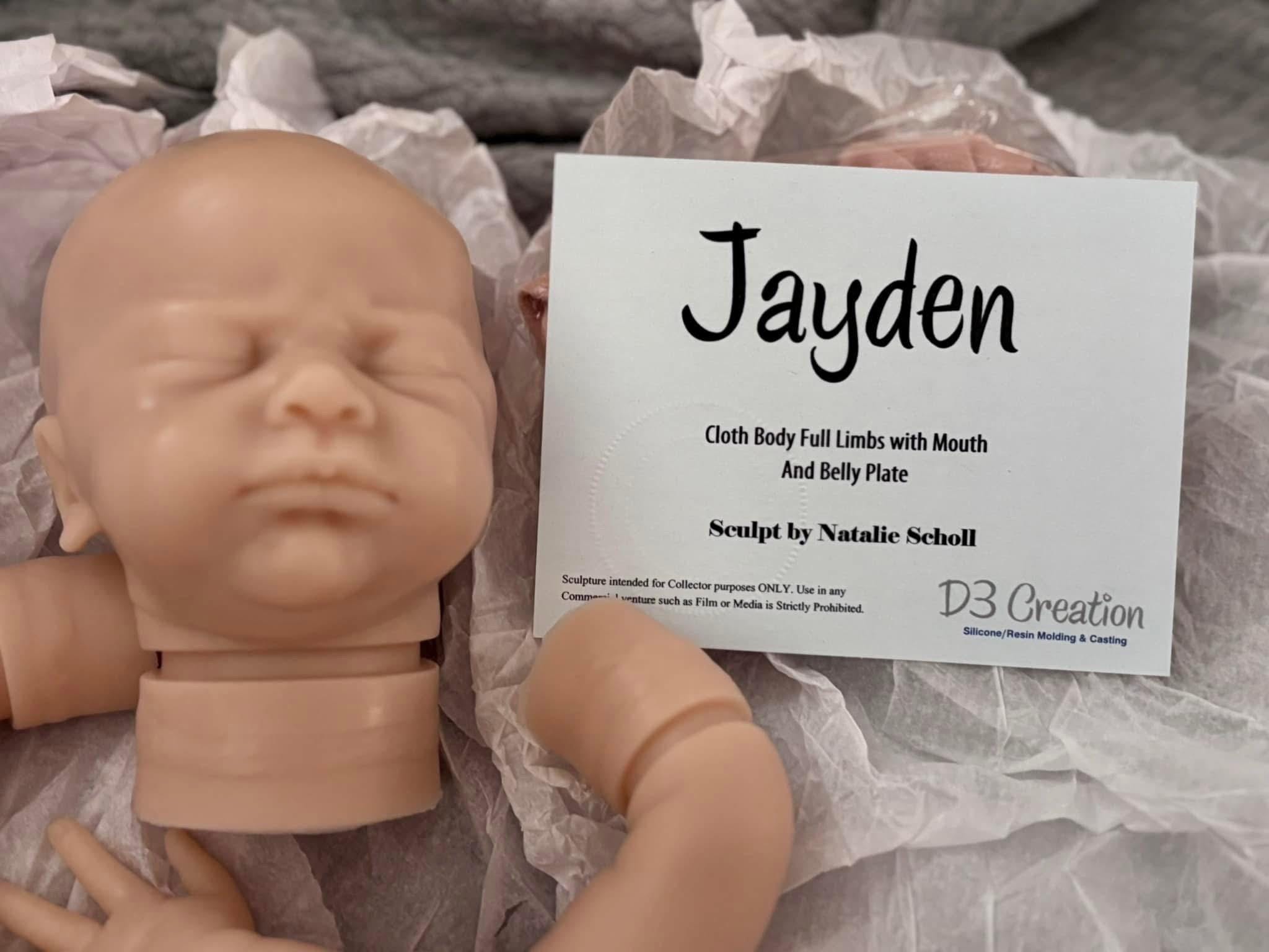 BLANK, Unpainted, Silicone Jayden Kit by Natalie