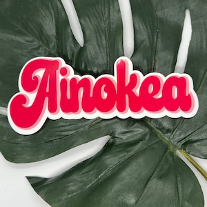 Weatherproof vinyl ainokea stickers