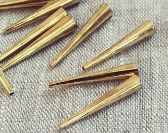 10 aglets (for medieval/renaissance lacing points & LARP/cosplay crafts) - M1