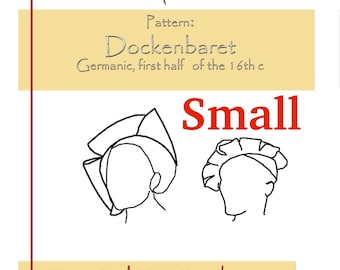 PDF PATTERN: Dockenbaret, 16th century Landsknecht/Trossfrau hat (SMALL)