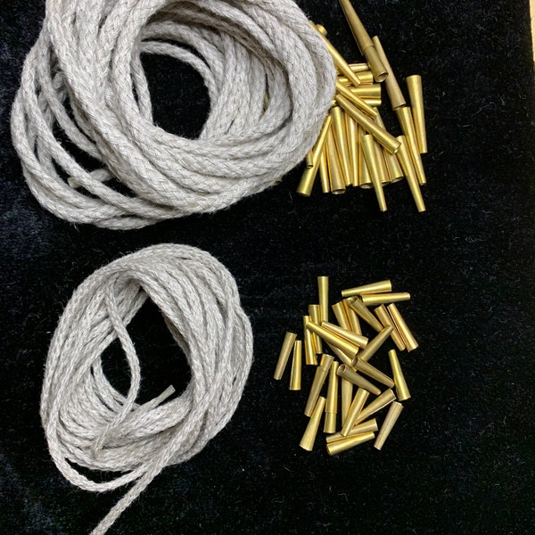 Linen Cord for lacing points, tubular braid (medieval/Renaissance/LARP/reenactment/cosplay)