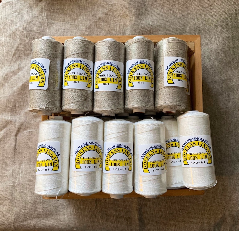 Linen Thread Several Colours Etsy