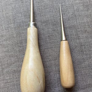 Steel Awl/Stiletto for Eyelets, Sewing, Stitching