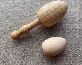 Huevo de zurcir: huevo de madera para remendar y reparar prendas
