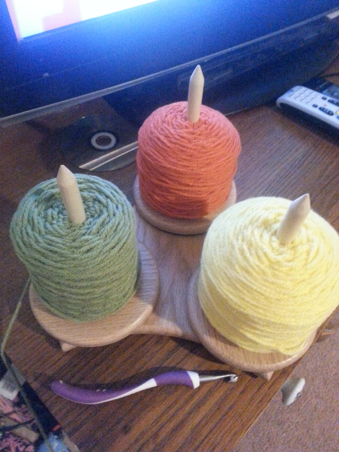 Yarn Trispinner Red Oak Etsy