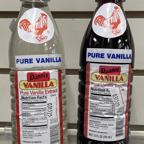 Danncy Mexican Pure Vanilla -  Clear or Dark 12oz or 33.8oz