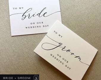 Elegant Wedding Notecard Set: Bride & Groom Gift