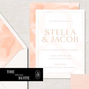 Amore Semi-Custom Invitation Suite | Wedding Invitations | Customizable Invitation Suite | Custom Wedding Invitation | Wedding Envelopes