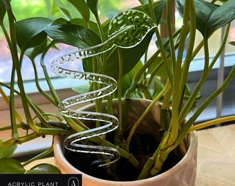 Textured Acrylic Plant Stakes: Leaf Shape Garden Decor