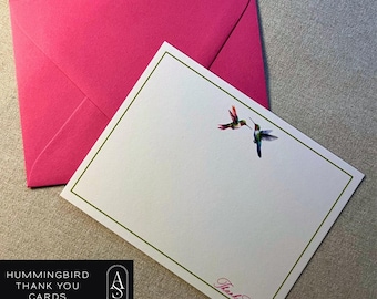 Hummingbird Note Card Set: Blank Bird Stationery with Envelopes