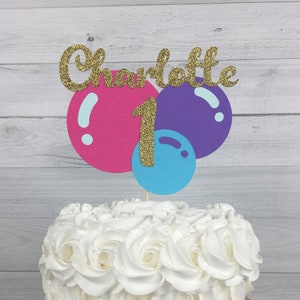 Bubbles Cake Topper - Bubble Birthday - Girl Bubble Party - Mermaid Bubbles - Bubble Cake Topper - Bubble Party Decor - Choose Your Colors