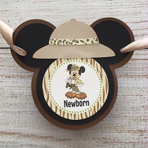 Mickey Safari First Year Banner - Mickey Safari Birthday - 1st Birthday - Safari Birthday Banner - First Year Photo Banner - Mickey Jungle