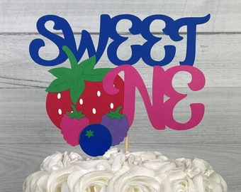 Berry SWEET ONE Cake Topper - Mixed Berry Cake Topper - Jamberry Birthday - Berry Sweet Party - Sweet One - Two Sweet - Berry Fruit Topper