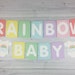 Pastel Rainbow Baby Banner - Rainbow Baby Shower - Baby Shower Banner - Pastel Rainbow Baby Shower Banner - Rainbow Shower - Rainbow Banner