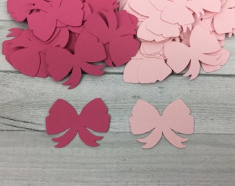 HAIR BOW Confetti - Hair Bow Die Cuts - 1.5 inches - 150 pieces - Confetti - Table Scatter - Hairbow Birthday - Pink Bow Confetti
