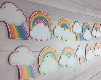 Rainbow Garland -Rainbow Baby Shower -Rainbow Birthday -Pastel Rainbow Garland -Classic Rainbow Shower- Rainbow Baby Garland -Rainbow Banner