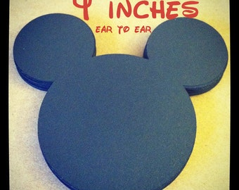 4 INCH Mickey Heads - Mickey Head - Mickey Die Cuts - Mickey Party Decorations - Mickey Birthday - Mickey DIY - Die Cuts - set of 30