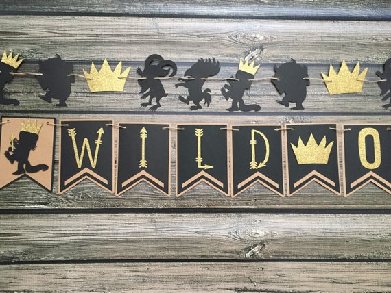 Wild One Banner - Where The Wild Things Are - Wild One Birthday - First Birthday -TWO Wild Banner- Wild Things - Tribal - 1st Birthday Party Il_570xn