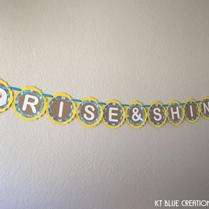 BREAKFAST Banner Rise & Shine Banner Breakfast Party Decor Brunch ...