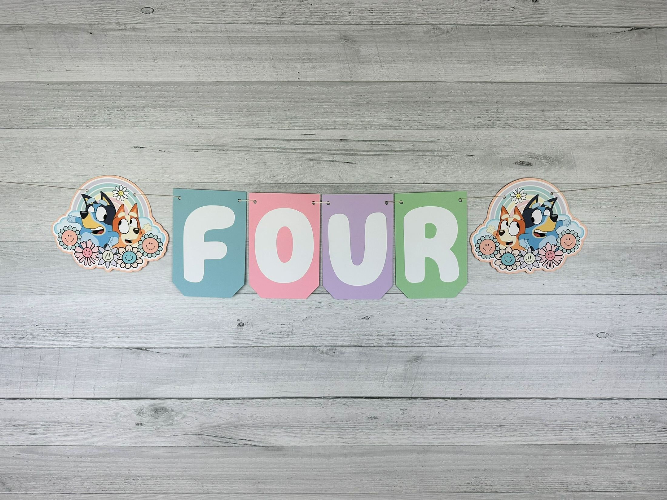 Girly Blue Dog AGE Banner