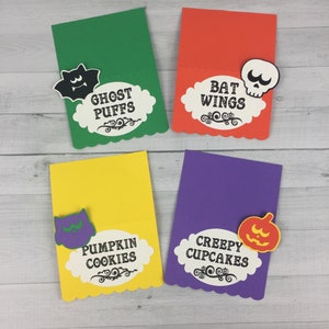 HALLOWEEN Food Tent Labels Buffet Labels Halloween Tent Cards Halloween Birthday Halloween Party Food Signs Food Labels 12 qty image 9