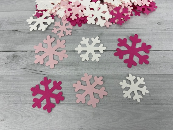 SNOWFLAKE Confetti Snowflake Die Cuts Table Scatter Choose Colors Snowflake  Birthday Snowflake Party Decor Confetti 90 Pieces 