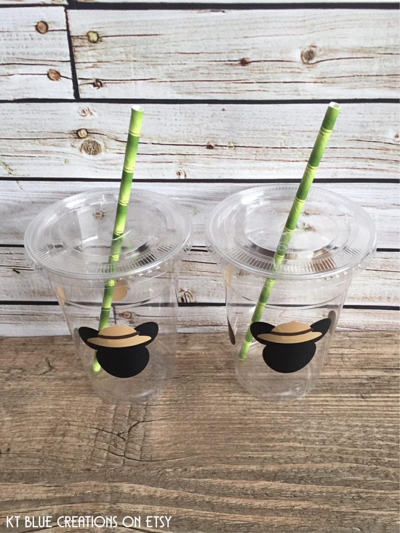 Mickey Safari Party Cups - Jungle, Safari - Mickey Safari Birthday - Mickey Party Cups - Mickey Mouse Jungle Party Decor - Mickey Birthday image 2