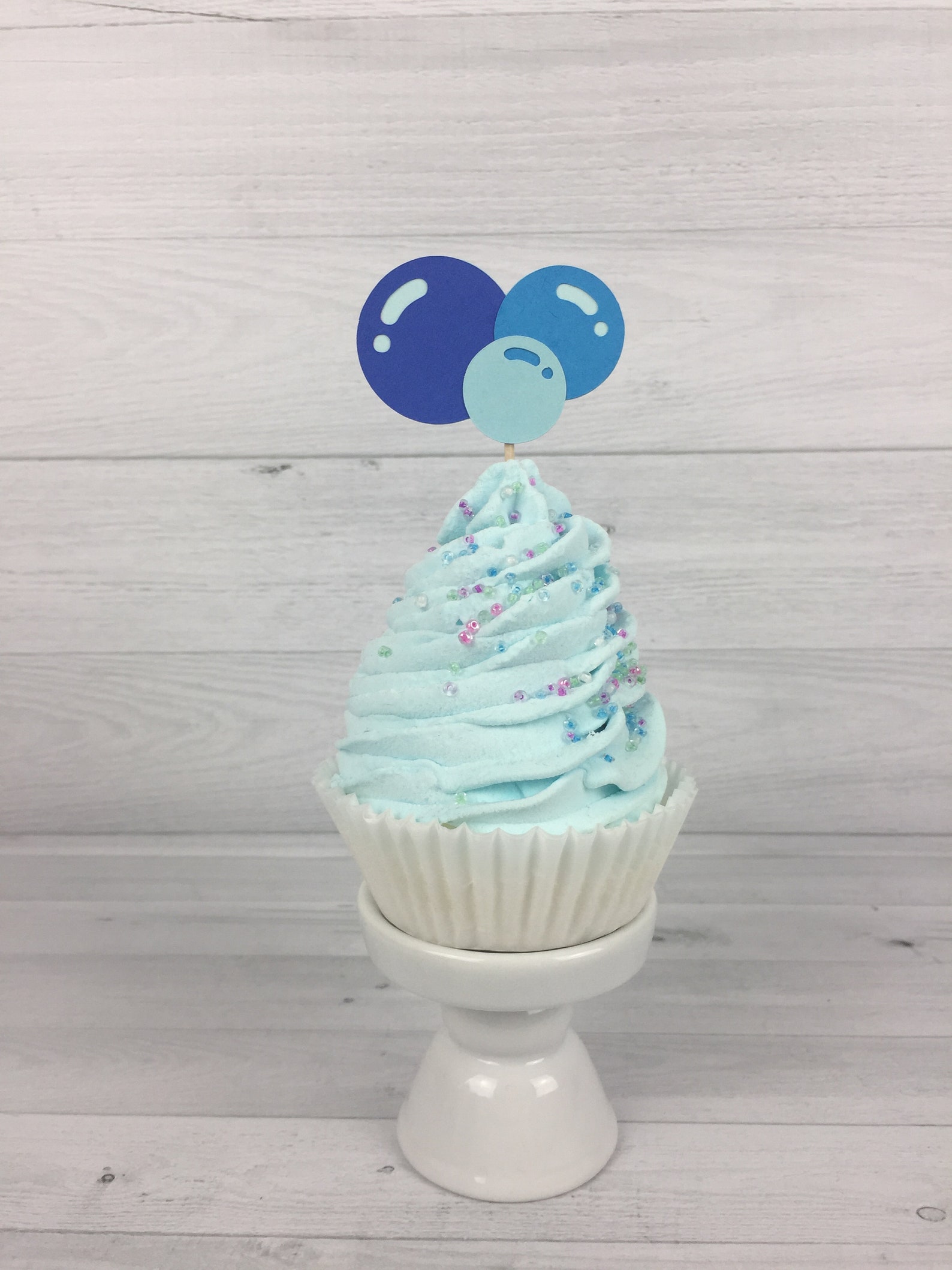 Bubbles Cupcake Toppers Bubble Birthday Boy Bubble Party Etsy